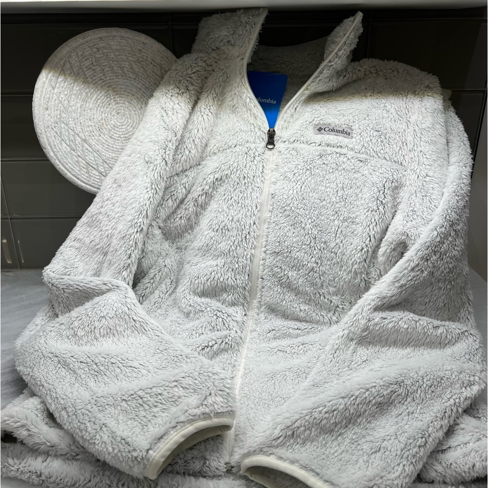 Ladies Columbia Fleece Full Zip Jacket color: Cloudy Day size: Large